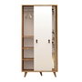 Hanah Home Armario con Espejo Roble y Blanco